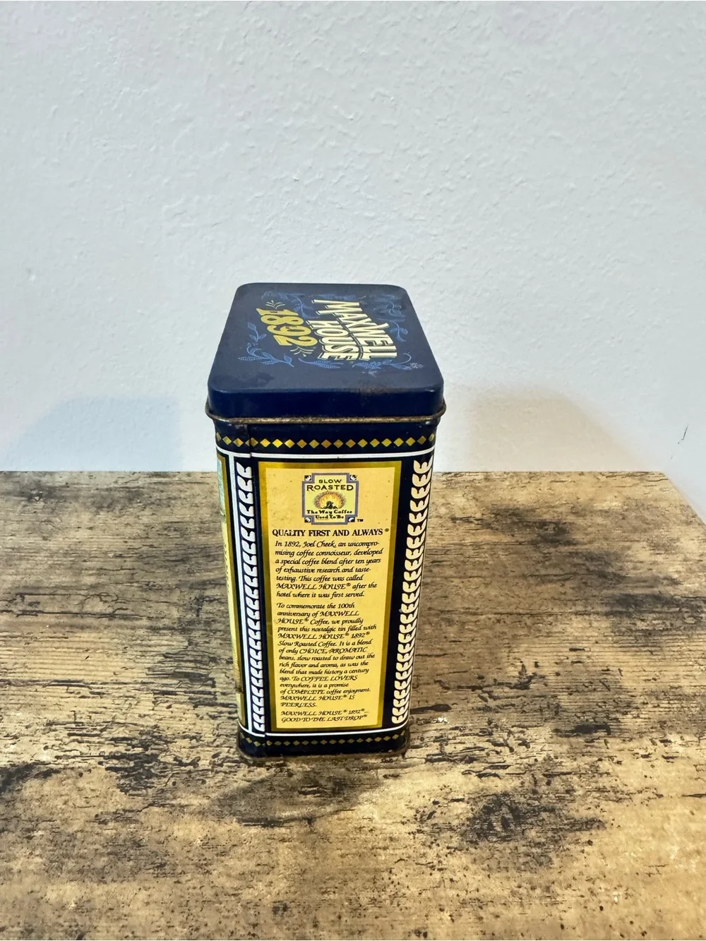 Maxwell House 1892 Coffee Tin Canister | 100th Anniversary
